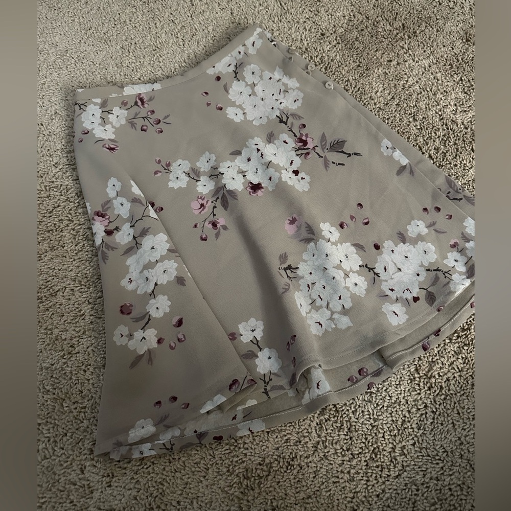 Vintage Polyester Floral Skirt by Ann Taylor Womens size 2
